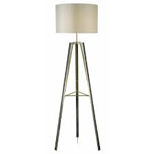 Our tripod floor lamp is a unique 50s style floor light in polished chrome, perfectly suited to modern interiors and ideal for a stylish home office. Devo Metal Tripod Floor Lamp Black Chrome Homebase