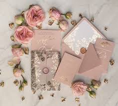 Rose Gold Luxory Wedding Invitations Uk Vellum Glitter Wrap Blush Pink Wax Seal 05 Goldkalw Z With Images Gold Wedding Invitations Rose Gold Wedding Invitations Wedding Invitations Uk