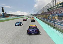 We didn't stop at just the tachometer shown on left, we have included the entire instrument panel gauges and mounted them all on our own custom designed carbon fiber dash material and the outside gauge view too. Homestead Miami Speedway V1 0 Esport Racing De