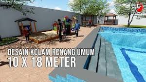 Berapa banyak untuk biaya pembangunan kolam renang ? Contoh Desain Kolam Renang Umum 10 X 18 Dengan 3 Level Kedalaman Youtube