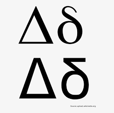 Ancient alphabets, greek alphabet, theta. Fourth Letter Of The Greek Alphabet Uppercase And Lowercase Delta 600x800 Png Download Pngkit