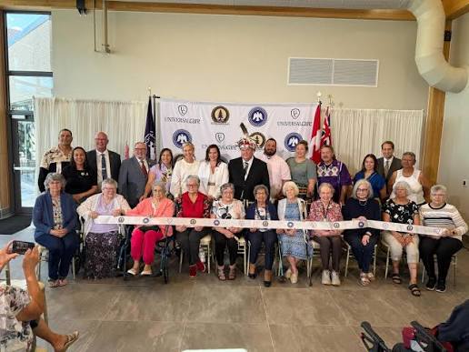 Today, we celebrated the construction completion of Tsi Thonwatihsnye's Long -Term Care Home in Tyendinaga Mohawk Territory. This new 128-bed home will  provide Elders with a safe, modern, and culturally appropriate place to