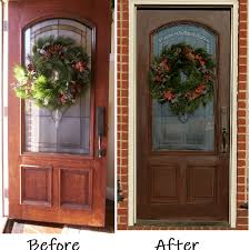 How to use gel stains. Applying A General Finishes Gel Stain On My Home S Front Door Dengarden