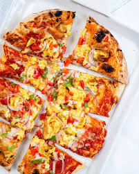 Breakfast Pizza With Scrambled Egg A Couple Cooks Recipe Breakfast Pizza Couple Cooking Recipes