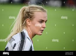Lindorf Skrovsen of Juventus Women in action during the The Women Serie A  football Match Juventus Women vs San Marino. Juventus won over 2-0 San Mari  Stock Photo