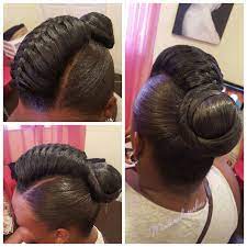 Hump Braid With Bun Hair Styles Ponytail Hairstyles Black Hair Updo Hairstyles