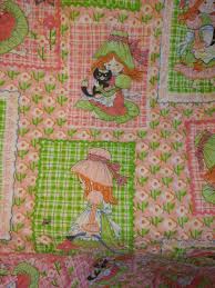 Select from wide rang of quilted bedspreads. Vintage Sears Katie S Patchwork Twin Bedding Bedspread Blanket Holly Hobbie 1970 S Era Sunbonnet Country Girl Bedroom Retro Holly Hobbie Country Girl Bedroom Patchwork