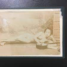 古写真 ヌード 日本髪の美人 - 印刷物