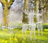 Commercial Outdoor Large Size 3D Christmas Deer Sleigh LED ...