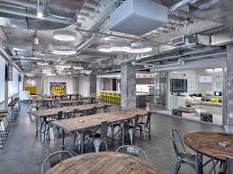 A Look Inside M Booth S Cool Nyc Office Industrial Office Design Industrial Office Break Room Design