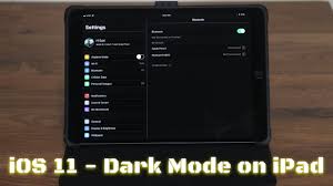 New Dark Mode On Ios 11 Running On Ipad Pro Youtube