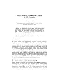 Many of the articles in this volume are written to emphasize the general utility of the Pdf Process Oriented Guided Inquiry Learning For Soft Computing