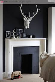 Perhaps Someday Paint The Inside Of Fireplace This Dark Charcoal White Outside Then The Whole One Wall Dar House And Home Magazine Edwardian House Home