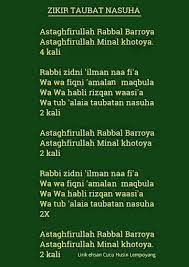 Zikir Taubat Nasuha Kutipan Persahabatan Terbaik Kekuatan Doa Kata Kata Motivasi