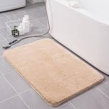 Serat poliester (polyester)kain komponen utama: Keset Kamar Mandi Berbulu Menyerap Air Non Slip Ocistok Com