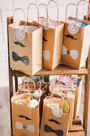 Baby 1st Birthday Goodie Bag Ideas Little Man Gift Bags From A Modern Little Man Birthday Party On Kara S Party Ideas Kara Little Man Birthday Mens Birthday Party Birthday Party Gift Bag Ideas