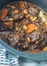 Jamaican Oxtail Stew With Butter Beans That Girl Cooks Healthy Recipe Oxtail Stew Jamaican Oxtail Oxtail Recipes