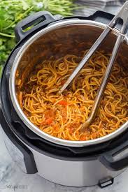 This Instant Pot Spaghetti Recipe Is Made With Real Ingredients Extra Veggies And Whole Grain Pasta Ye Instant Pot Spaghetti Recipe Spaghetti Recipes Recipes