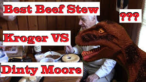 Empty beef stew into saucepan. Dinty Moore Vs Kroger Beef Stew Taste Test Youtube