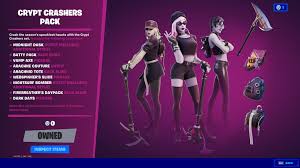 Fortnite corrupted legends pack leaked: Ifiremonkey On Twitter Since I M Bored Here Is What The Crypt Crashers Pack Will Look Like When It Comes Out In The Item Shop The V Bucks Price Is A Placeholder But It