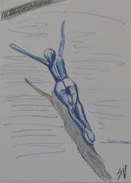 How to draw a swimmer. Swimmer Drawing By Svetlana Vitushkina Saatchi Art