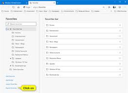 Under import favorites and other info section, select import from another browser. How To Export Favorites To Html Files From Microsoft Edge Chromium
