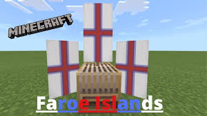 Flag of the faroe islands. How To Make A Faroe Islands Banner In Minecraft Faroe Islands Flag Faeroernes Flag Youtube