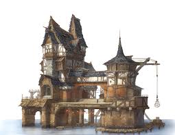 This Is A Private House Concept In Lake Village Desenhos De Arquitetura Arquitetura Da Idade Media Edificios Minecraft