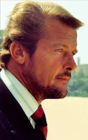 Roger Moore as The Saint.