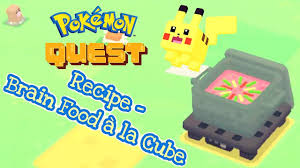 Pokemon Quest How To Cook Brain Food A La Cube Recipe Tips In Pokemon Quest Youtube