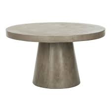 Hampton Bay Megan Round Terrafab Outdoor Patio Coffee Table Fg Meg36cftbl The Home Depot In 2020 Outdoor Coffee Tables Teak Outdoor Coffee Table Coffee Table