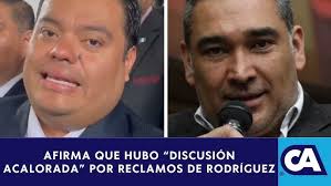 Diputado Luis Aguirre confirma altercado con Allan Rodríguez