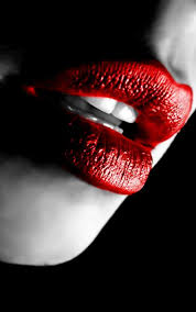 Black And White Red Lipstick Art Pin On Roses Are Red