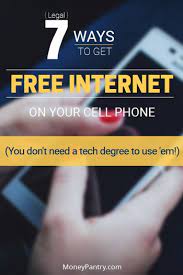 Maybe you would like to learn more about one of these? 7 Ways To Get Free Internet On Your Android Or Iphone Cell Phone Legally Moneypantry