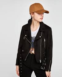 Image 4 Of Faux Suede Biker Jacket From Zara Leather Jackets Women Denim Jacket Women Outerwear Women Fashion