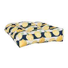 navy striped lemon outdoor chair cushion from kirkland s outdoor chair cushions outdoor chairs chair cushions