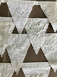 Wedding Vintage Wedding Barn Wedding Lace Wedding Lace Decoration Lace Wedding Bunting Wedding Bunting Wedding Banner Lace Banner Wedding Dress Crafts Recycle Wedding Dress Lace Decor