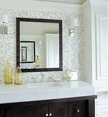 Tile Behind Vanity Grey Glass Tiles Decor Home Decor