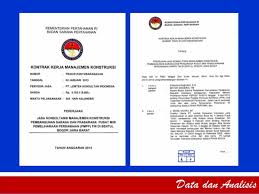 Istilah kontrak kerja konstruksi merupakan terjemahan dari construction contract. Contoh Evaluasi Kontrak Kerja Konstruksi
