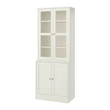 Havsta Storage Combination W Glass Doors Dark Brown 31 7 8x18 1 2x83 1 2 Ikea Glass Door Ikea Display Cabinets Ikea
