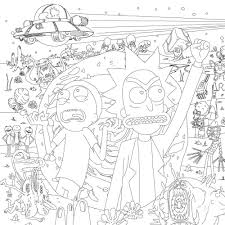 Showing 12 coloring pages related to et. Rick And Morty Coloring Pages 60 Intergalactic Images Free Printable
