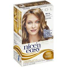 Lifting your hair's natural hair color a few shades can be achieved through a boxed dye. Nice N Easy Permanent Color Natural Medium Ash Blonde 8a 106 Hair Coloring Carlie C S