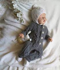 Knit Baby Romper Hand Knitted Romper Knitted Baby Clothes Etsy