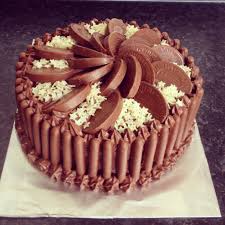 Chocolate Cake With Chocolate Fingers And Terry S Chocolate Orange Decoration Orange Chocolate Cake Terrys Chocolate Orange Cake Cake Recipes