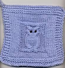 Dishcloth And Washcloth Knitting Patterns Owl Knitting