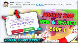 You can also check out the adopt me pets value list Adopt Me New Code August 2019 Roblox Youtube