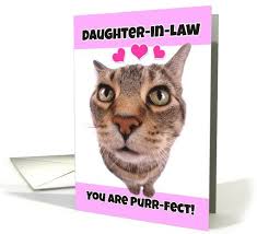 Happy Valentine S Day Daughter In Law Cute Kitty Cat Card Happy Valentines Day Sister Happy Valentines Day Son Happy Valentine S Day Daughter