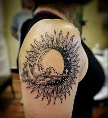 61 Prototypic Sun And Moon Galaxy Tattoo
