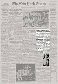 Start with this editable newspaper article template and take your passion for traveling to whole new levels. Mass Arrests And Curfew Announced In Philippines The New York Times