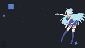 The subreddit for kono subarashii sekai ni shukufuku wo!, also known as konosuba! Hd Wallpaper Kono Subarashii Sekai Ni Shukufuku Wo Aqua Konosuba Minimalism Wallpaper Flare